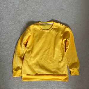 SHEIN Yellow Sweatshirt